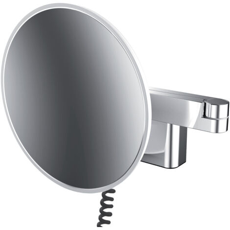 Espejo de afeitado y maquillaje emco LED, modelo de pared, brazo
