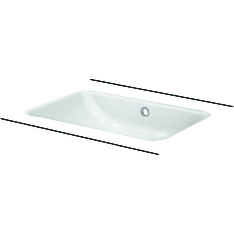 BetteOne Lavabo bajo encimera, sin agujero para grifo, con