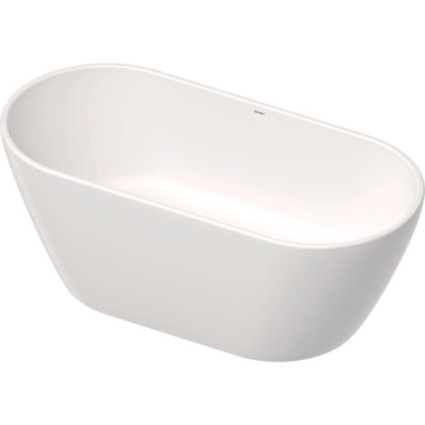 Bañeras Duravit D-Neo, exenta, sin rebosadero, Ovale, fundición