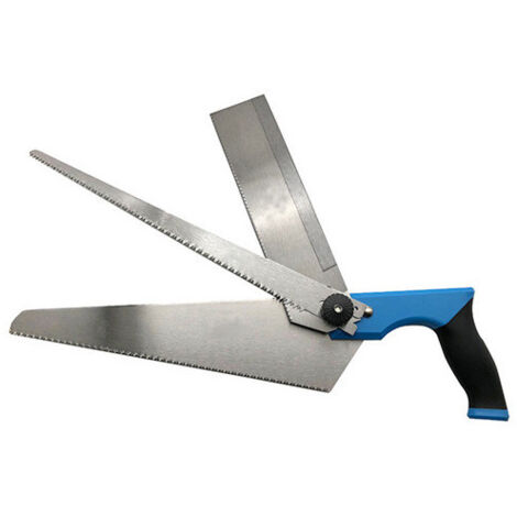 Diamwood Scie à Main avec 3 Lames Interchangeables - Longueur Totale 370 mm (scie à dos), 450 mm (scie égoïne), 490 mm (scie à guichet) - Épaisseur de 0,6 à 1,2 mm - Denture Alternée, Idéale Menuiseri (1/5)