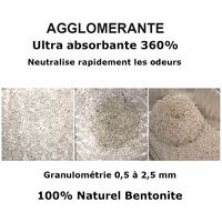 Litière chat 10L Qualité Premium agglomérante, ultra absorbante aux minéraux bentonite - Parfum Savon de Marseille - BentySandy