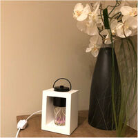 Lampe chauffante pour bougie parfumée candle warmer Ht. 8 cm CLARA 505W ampoule GU10 230V à variateur - D-Work