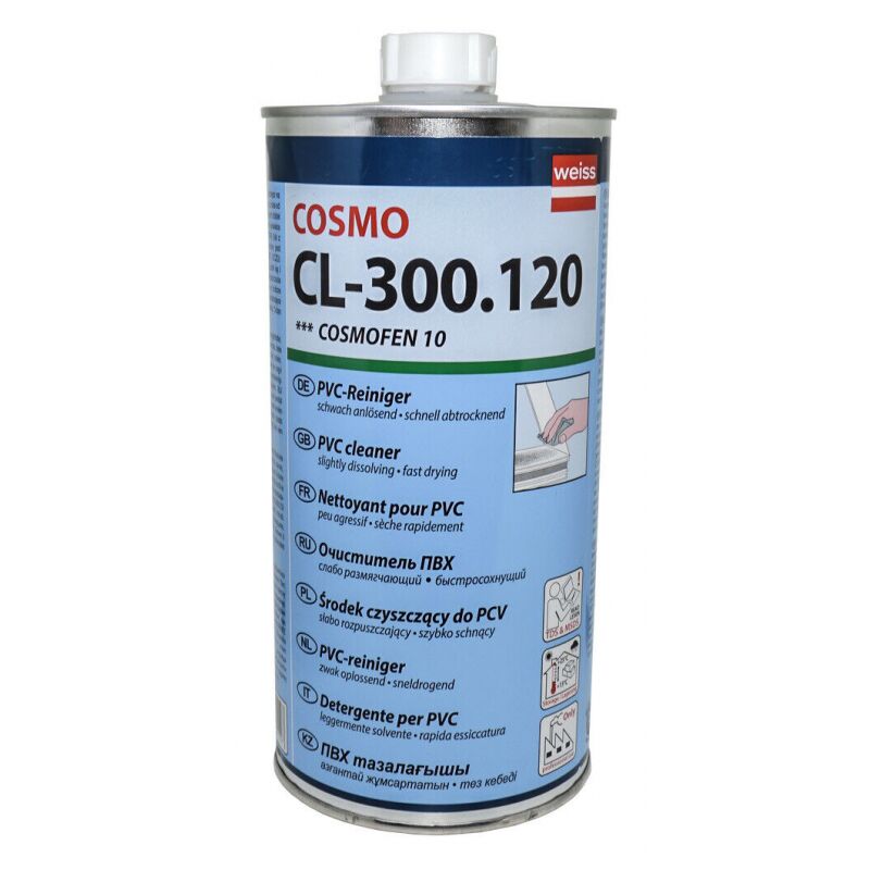 Nettoyant pvc peu corrosif - Type : Nettoyant - Modele : Flacon - Capacite : 1L - WEISS