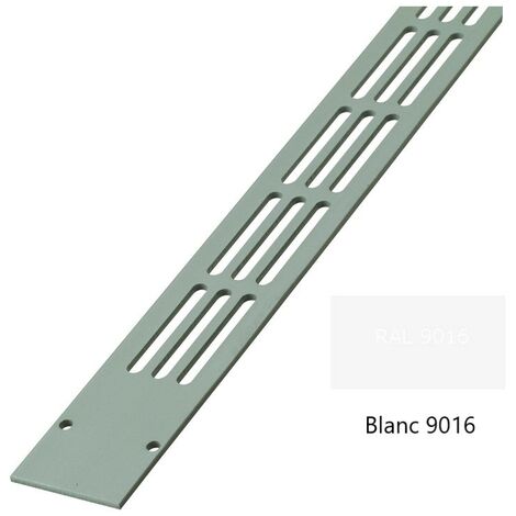 Grille plate 488 - Hauteur : 30 - Mortaise : 665X21 - Longueur : 700 - Teinte : Blanc 9016 - RENSON