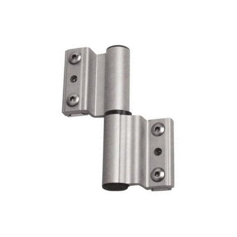 Paumelle 2 lames monza - ce - Repère profil : MON102 - Gorge dormant : 10 x 14.5 - Teinte : Argent G6 - Aspect : Satiné - FAPIM