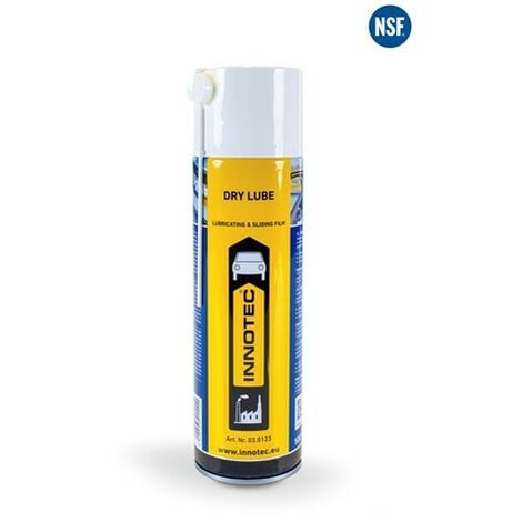 Aérosol 500ml lubrifiant ptfe sec non gras dry lube - Type : Aérosol - Modele : Bombe - Capacite : 500 ml - INNOTEC