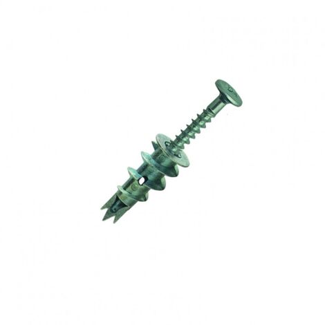 Cheville autoperceuse krono - Vendu par 100 - Longueur : 30 - Diam vis : 4,5 - Tete : Ronde - Type : Zamak - SCELL IT