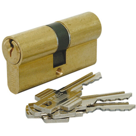 Cylindre double te 5 - A : 30 - Longueur : 30x40 - B : 40 - Finition : Nickelé - TESA SECURITE