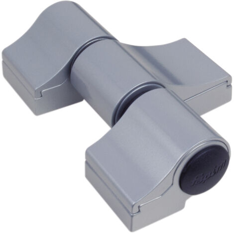 Paumelle 3 lames loira + - Entraxe (mm) : 93 - A : 46,5 - Teinte : Argent G6 - Aspect : Satiné - FAPIM