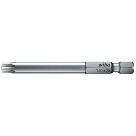 Embout de vissage torx - Empreinte : T30 - Longueur : 70 - WIHA