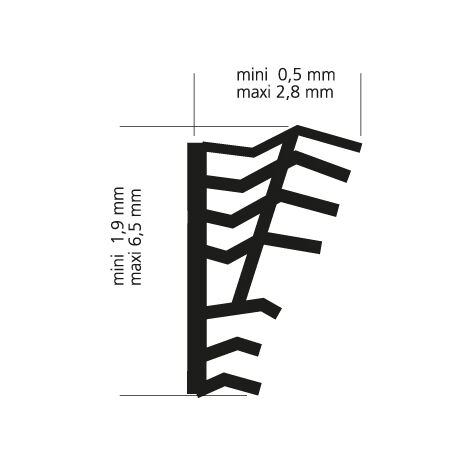 Joint PVC pour fenêtre et porte en bois - Rehau - Largeur rainure 3 mm -  Longueur 75 m