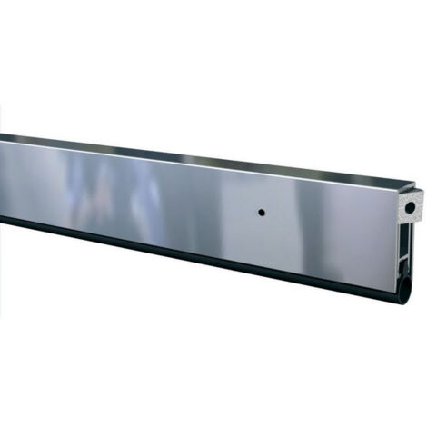 Plinthe automatique en aluminium 93 cm – Système d'adaptation aux faux niveaux – Joint tubulaire en silicone pour étanchéité – Ellen - ELLEN-MATIC2
