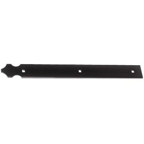 Contre-penture aluminum - Trous : 4 - L : 515 - Teinte : Noir satiné - TORBEL