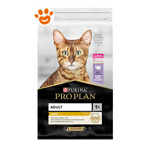 Purina Cat Pro Plan Adult Light Tacchino - Sacco Da 10 Kg