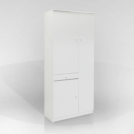 COLONNA MOD MULTIUSO CM 77X34 H 183 BIANCO OPACO