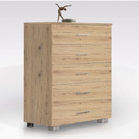 CASSETTIERA CM 80X44 H. 104 QUERCIA NATURALE (1/3)