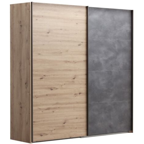 Armadio con 5 Ripiani Andy3 L70xP34x187h Colore Rovere Sonoma Prezzo