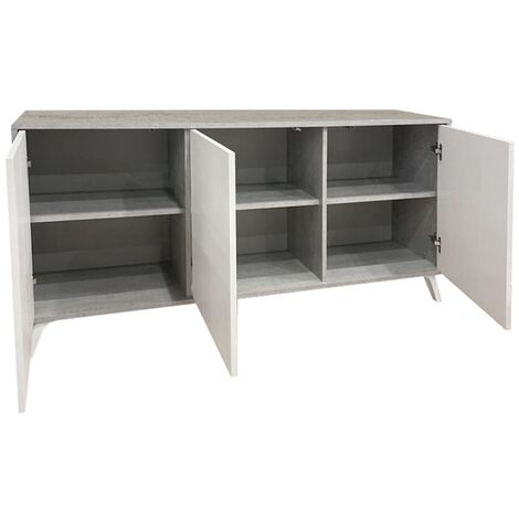 CREDENZA BETON E RUSTICA