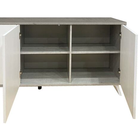 CREDENZA BETON E RUSTICA