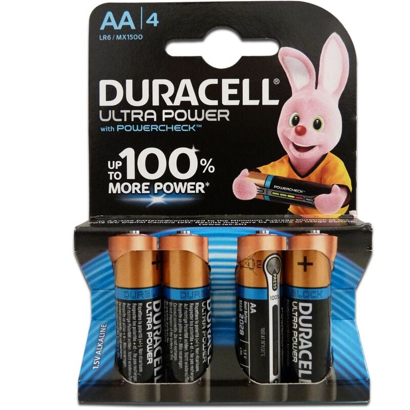 Duracell Piles LR06/AA Ultra Power - Le lot de 8