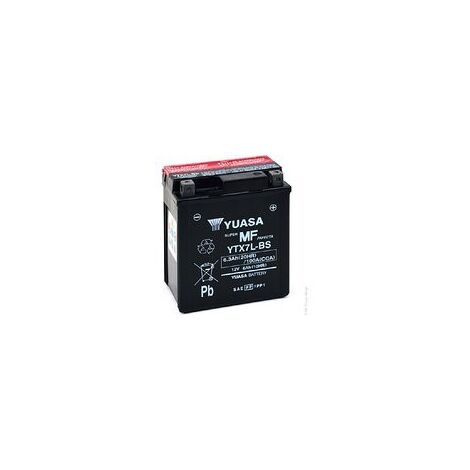 Batterie moto YUASA YTX7L / YTX7L-BS - Plomb -12V – 6Ah (1/2)