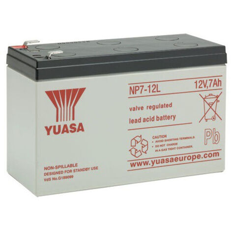 Batterie plomb étanche NP7-12L Yuasa 12v 7ah