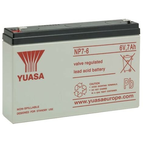 YUASA 6V - 7.0Ah - NP7-6 - AGM