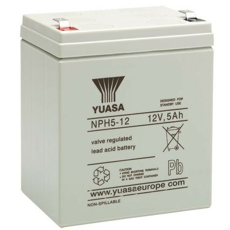 YUASA 12V - 5.0Ah - NPH5-12 - AGM - Spécial Onduleur