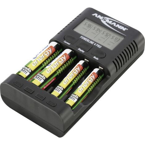 Chargeur ANSMANN Powerline 4 Pro - 1 à 4 accus AAA/AA - NiCd - NiMh (1/5)