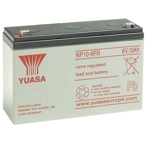 YUASA 6V - 10.0Ah - NP10-6FR - AGM