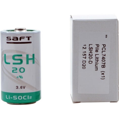 Pile SAFT LSH20 - D - Lithium - 3,6V - 13,0Ah