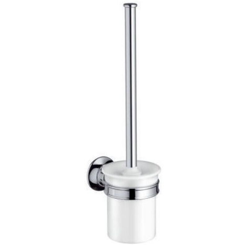 HACEKA Aspen Toilettenbürstenhalter – Verchromtes Metall Mit Sicherheitsglas, Zeitloses Design