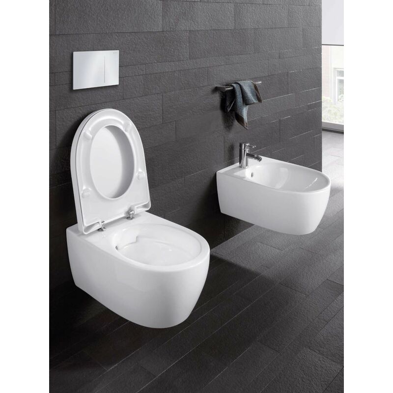 Geberit iCon Wand-WC-Set mit Sitz und Deckel, Duofix-Gestell und