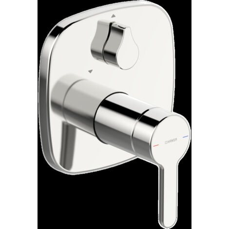 Hansa Hansadesigno Fertigmontageset 81119593 Wannenarmatur, mit Funktionseinheit, chrom