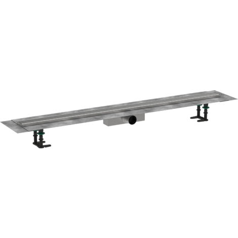 Hansgrohe RainDrain Compact - Duschrinne 120 cm, mit Gitter, gebürstet Edelstahl 56184800