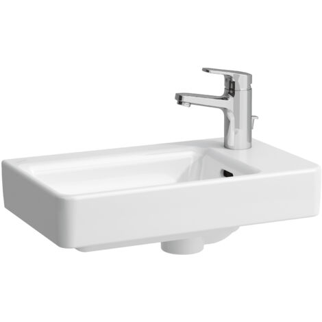 LAUFEN PRO S Handwaschbecken, Becken links, 1 Hahnloch, mit