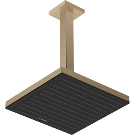 hansgrohe Deckenanschluss E 300mm Unterputz, Bronze gebürstet