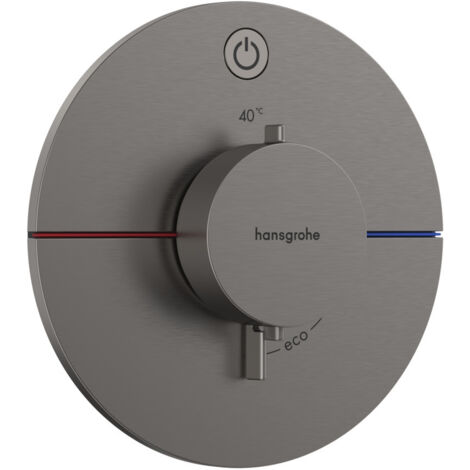 Hansgrohe ShowerSelect Comfort - Unterputz-Thermostatarmatur, Chrom schwarz gebürstet 15553340