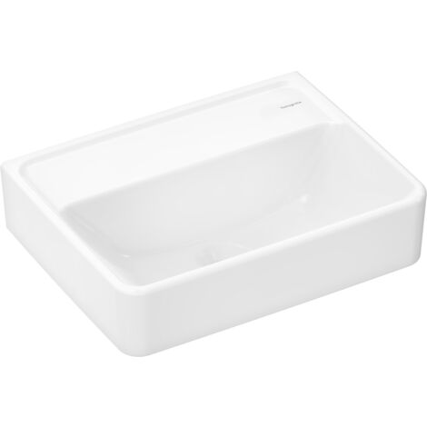 hansgrohe Xanuia Q Handwaschbecken 450x340mm ohne Hahnloch und Überlauf, Weiß