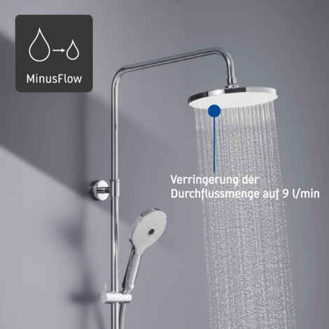 Duravit Shower System, Shower System With 3 Jet Types (Rain, Intense R