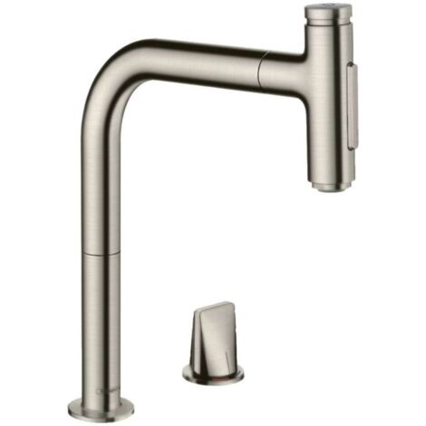 hansgrohe Metris Select M71 2-Loch-Einhebel-Küchenmischer 200, (1/5)