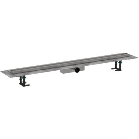 Hansgrohe RainDrain Compact - Duschrinne 120 cm zum Einlegen von Fliesen, mit Gitter 56185000
