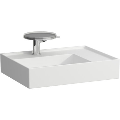 LAUFEN Kartell Aufsatzwaschtisch, Ablage rechts, 1 Hahnloch, ohne (1/4)