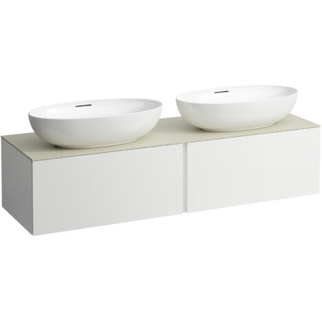 LAUFEN ILBAGNOALESSI Schubladenelement, Steinplatte Calce Avorio, (1/5)