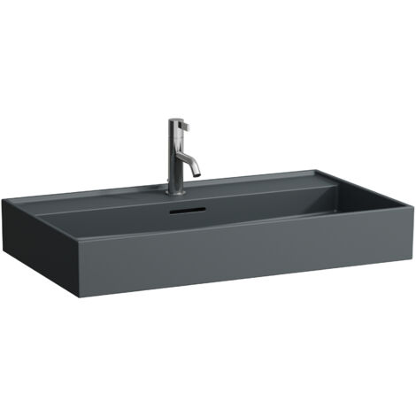 LAUFEN Kartell Aufsatzwaschtisch, 3 Hahnlöcher, mit Überlauf, (1/4)