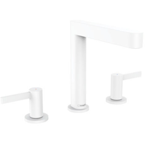 hansgrohe Finoris 3-Loch Waschtischarmatur 160 mit Push-Open (1/5)