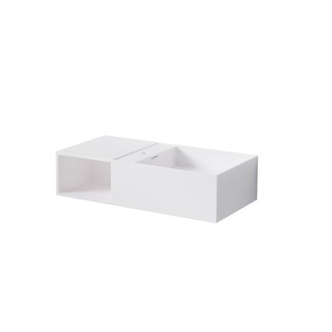Steinberg Serie 443 Wand-Waschtisch, mit offenem Fach links, (1/5)