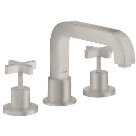 hansgrohe AXOR Citterio 3-Loch Wannenrandarmatur, Kreuzgriffe, (1/4)