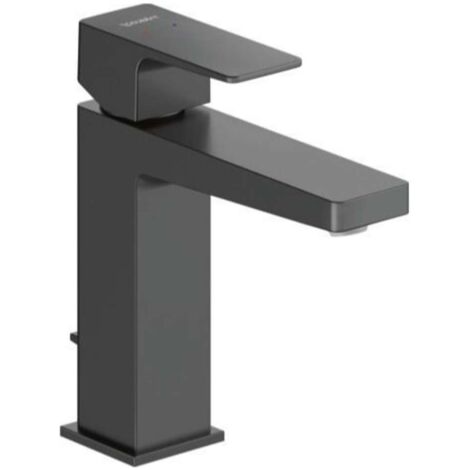 Duravit Manhattan - Waschtischarmatur mit Ablaufgarnitur, schwarz matt MH1020001046