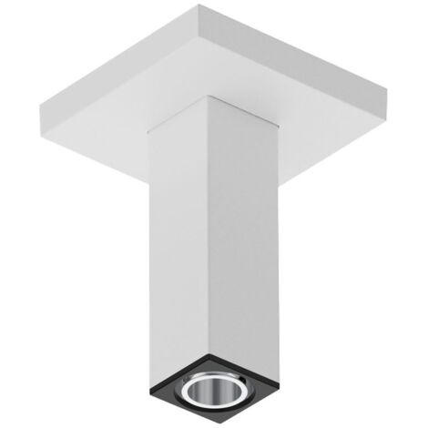hansgrohe Deckenanschluss E 100mm Unterputz, Mattweiß